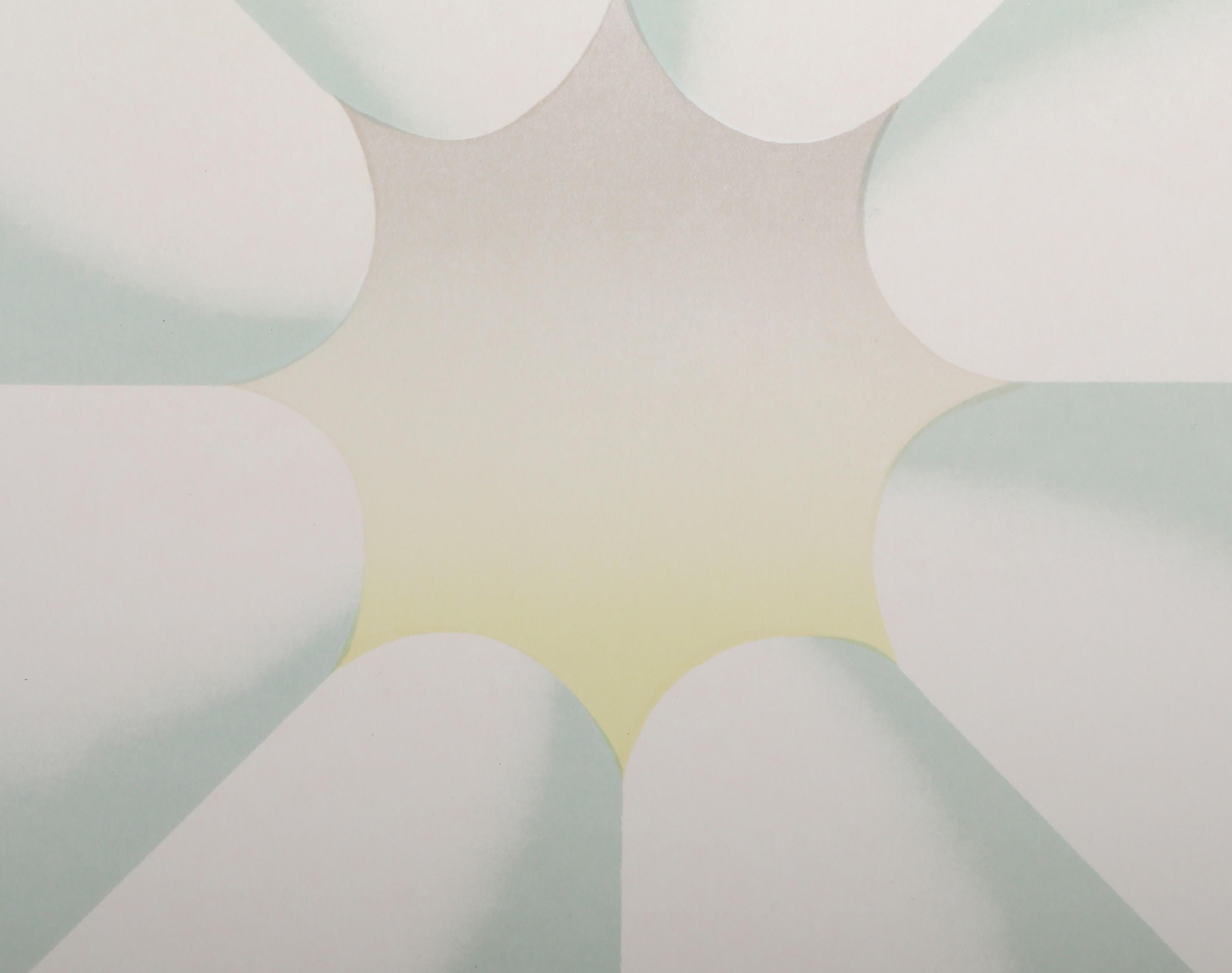 Through the Flower, lithographie géométrique abstraite de Judy Chicago en vente 1