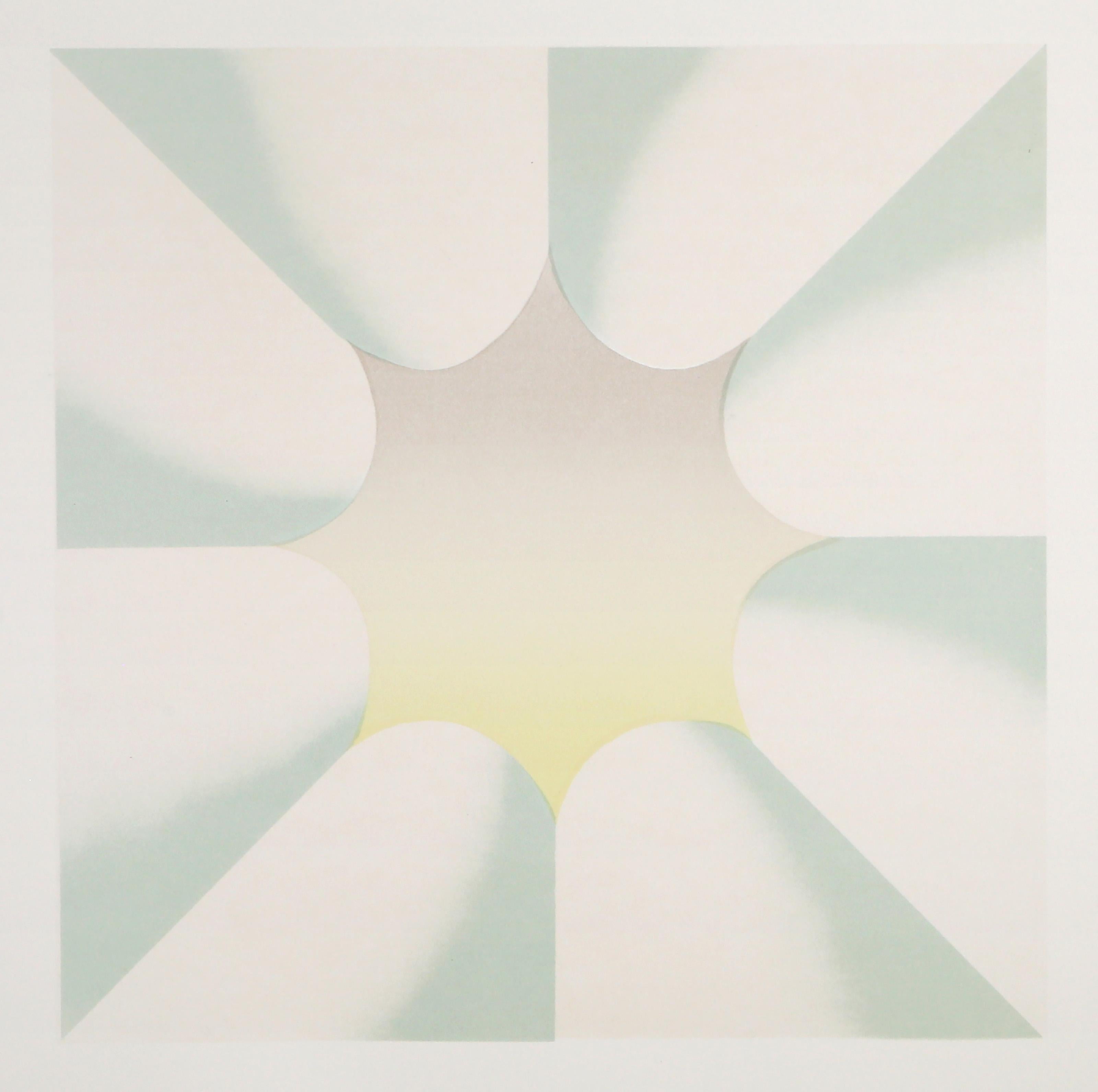 Through the Flower, lithographie géométrique abstraite de Judy Chicago