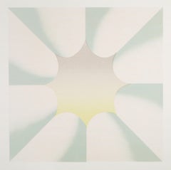Through the Flower, Abstract Geometric Lithograph by Judy Chicago