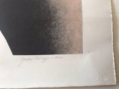 Photo lithographie de Judy Chicago " Red Flag ":: 1971