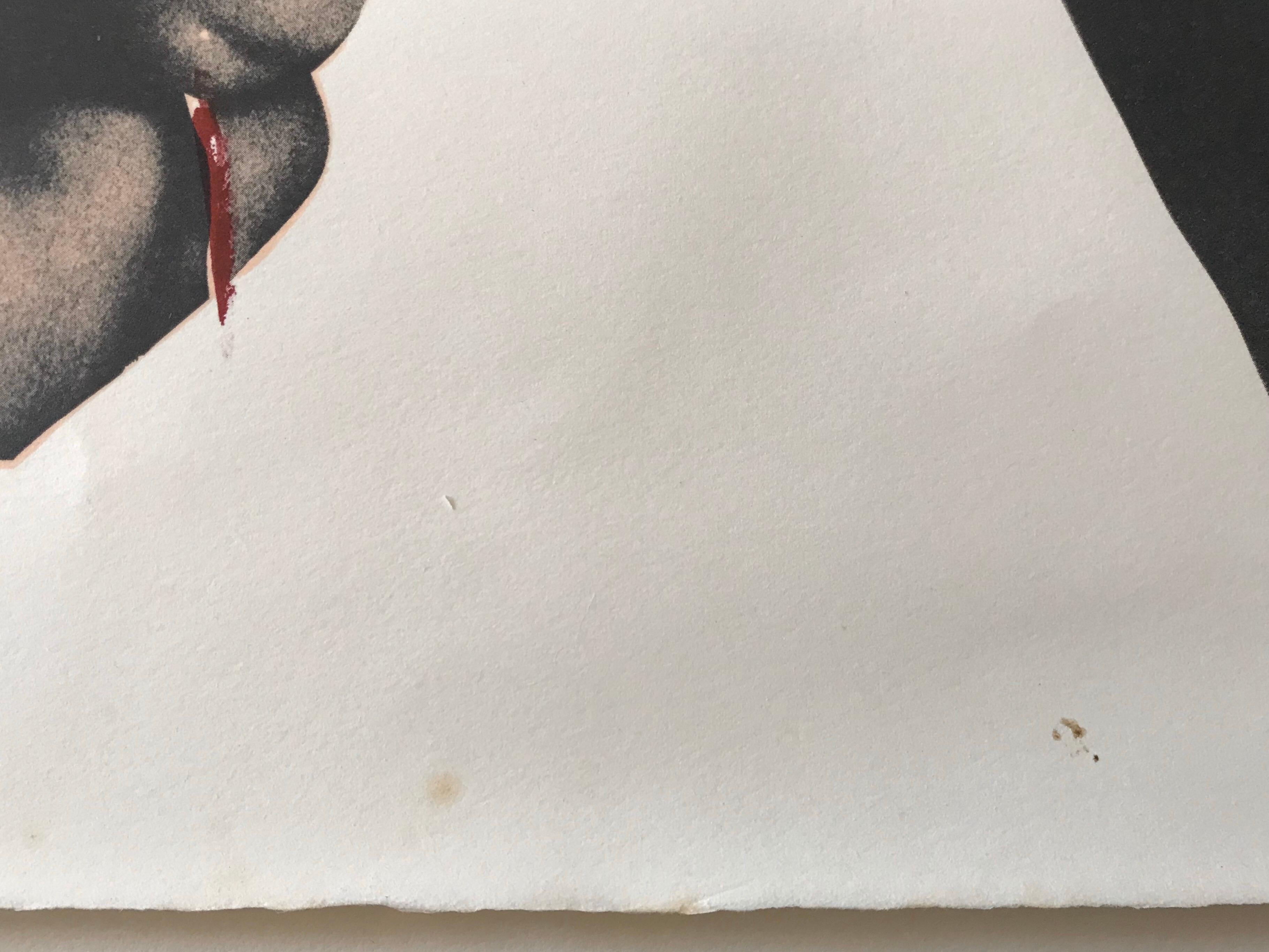 Judy Chicago 'Rote Flagge' Fotolithographie:: 1971 (Moderne)