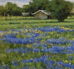 Texas in the Spring, oil , TX Hill Country , Impressionism , SW Art Magazine