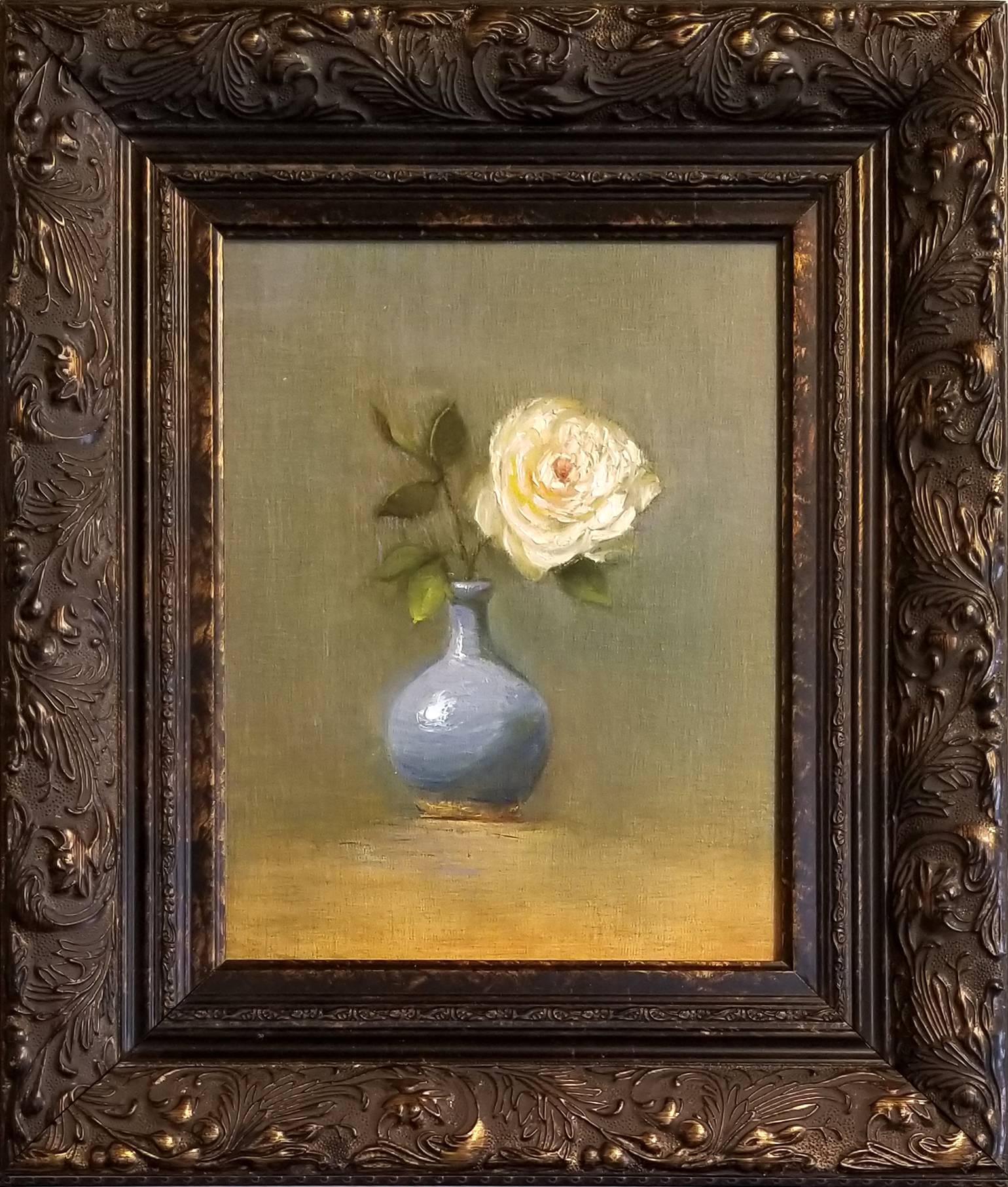 Judy Crowley Still-Life Painting - A Single Rose