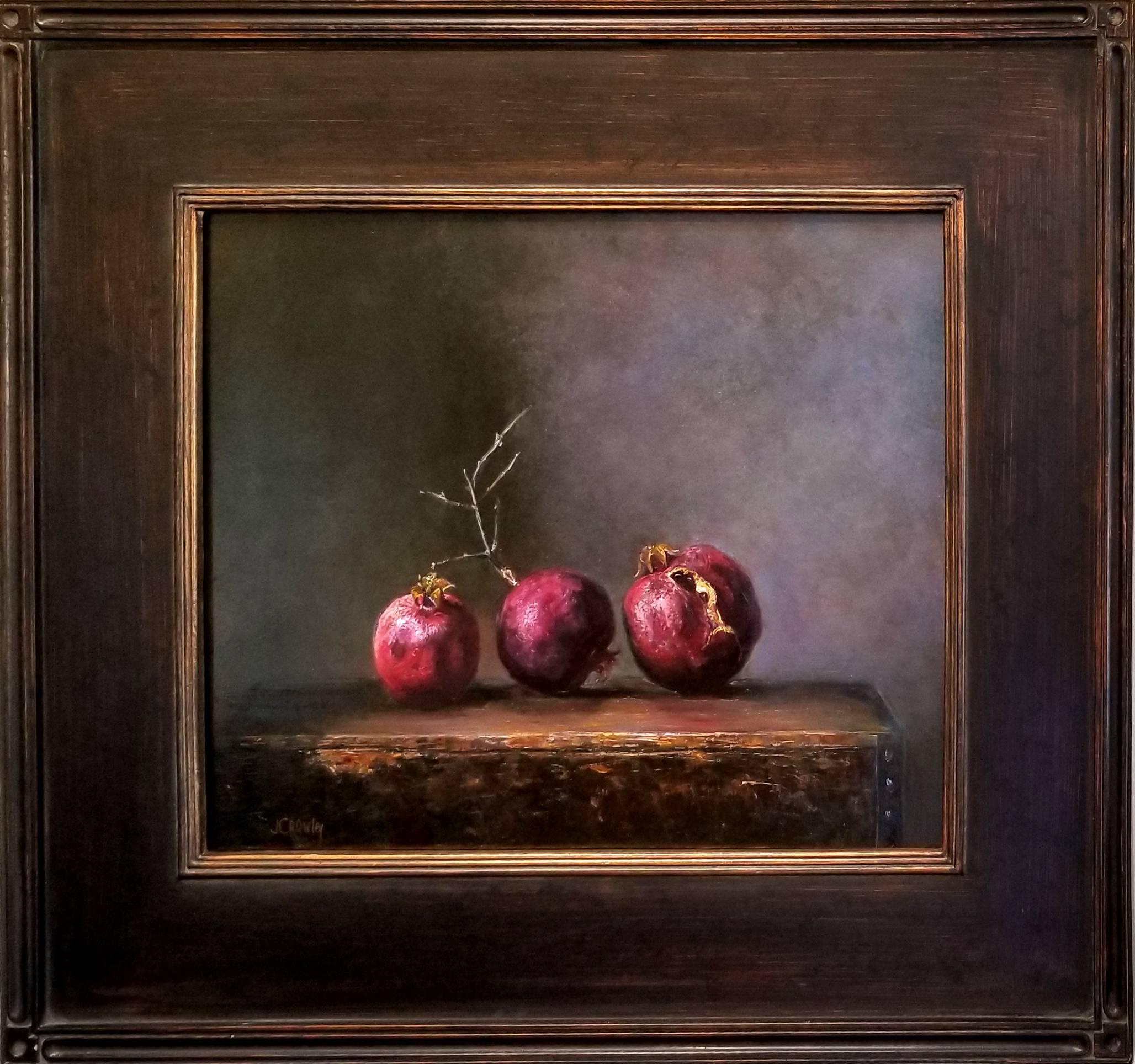 Judy Crowley Still-Life Painting - Pomegranites