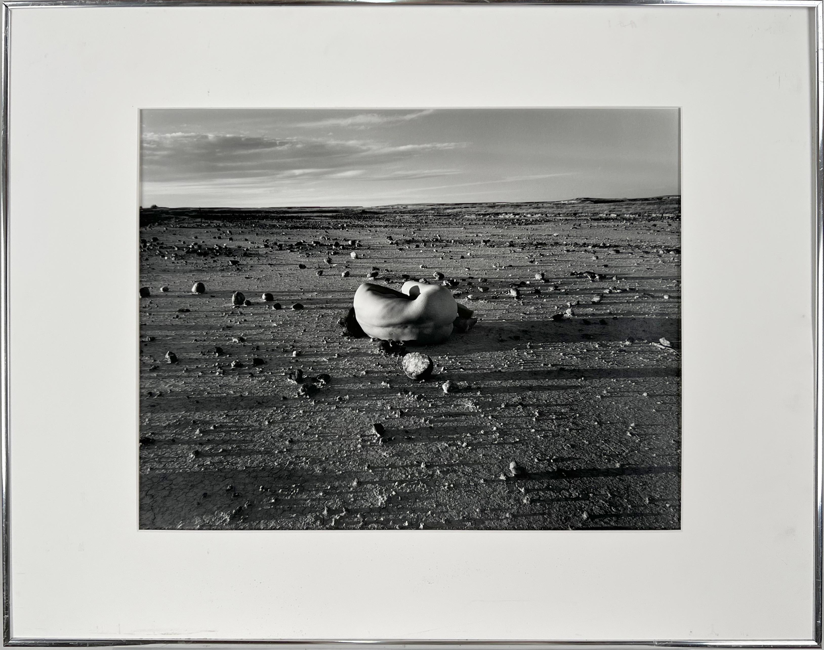 Judy Dater Self - Portrait avec Badlands en pierre du Dakota du Sud - Photographie 1981  
