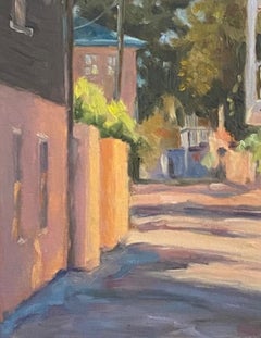 COUNTRY LANE IN FRANCE  French Village Oil Painting  Women in the Arts