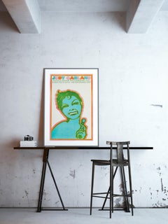 Affiche de concert originale de Judy Garland par Seymour Chwast:: 1968