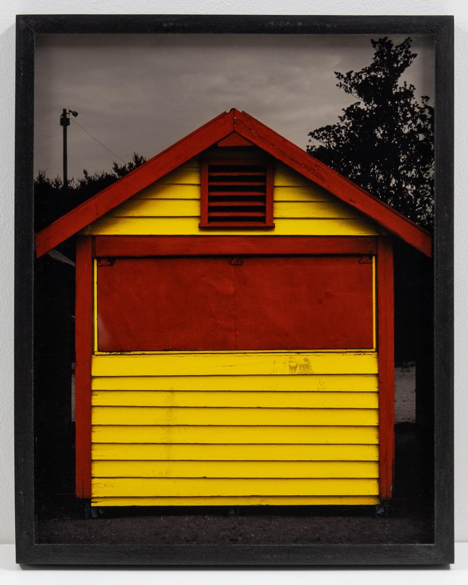 Beach Box Red + Yellow - Photograph by Judy Gelles