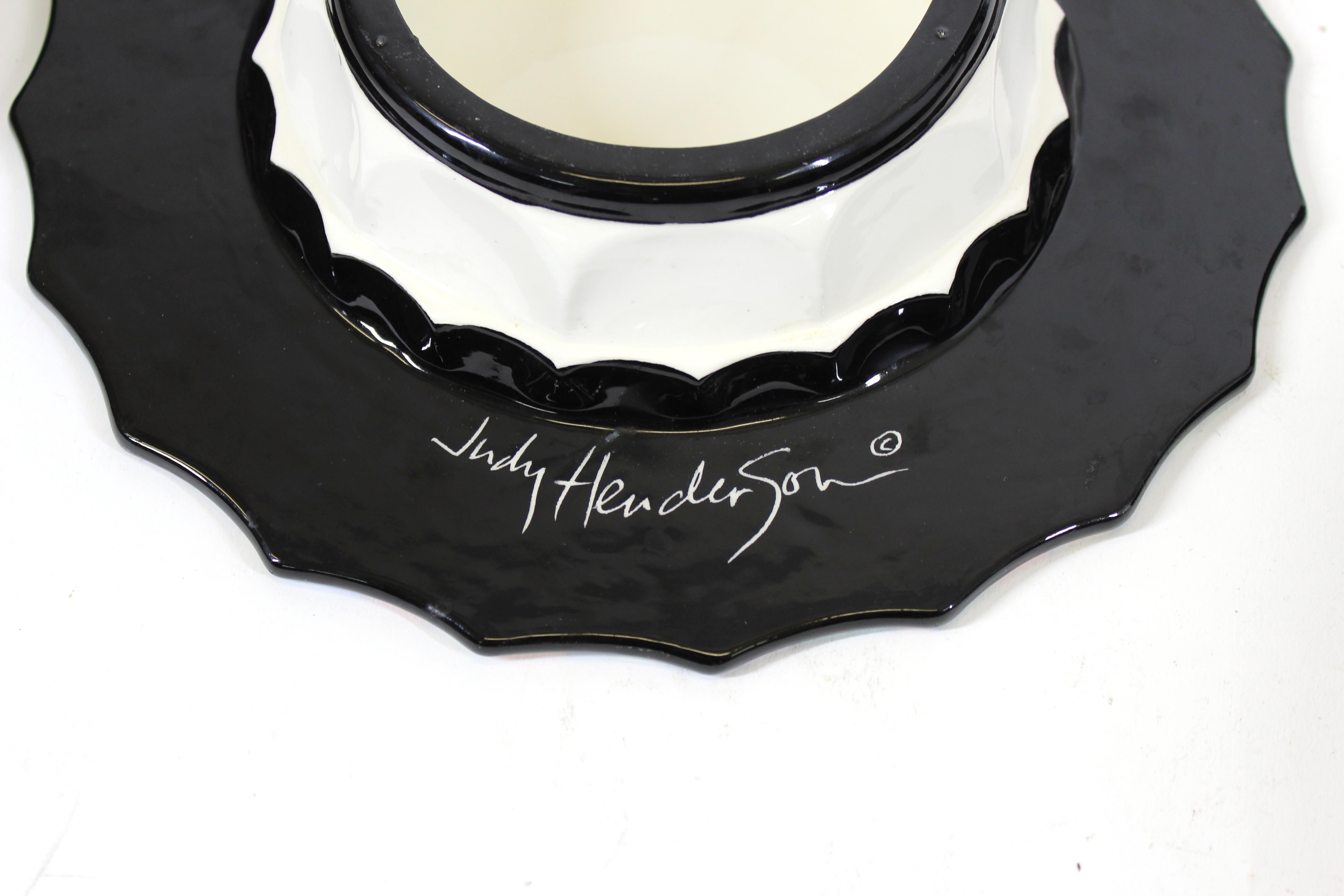 Judy Henderson Post-Modern Ceramic Cake Plate 1