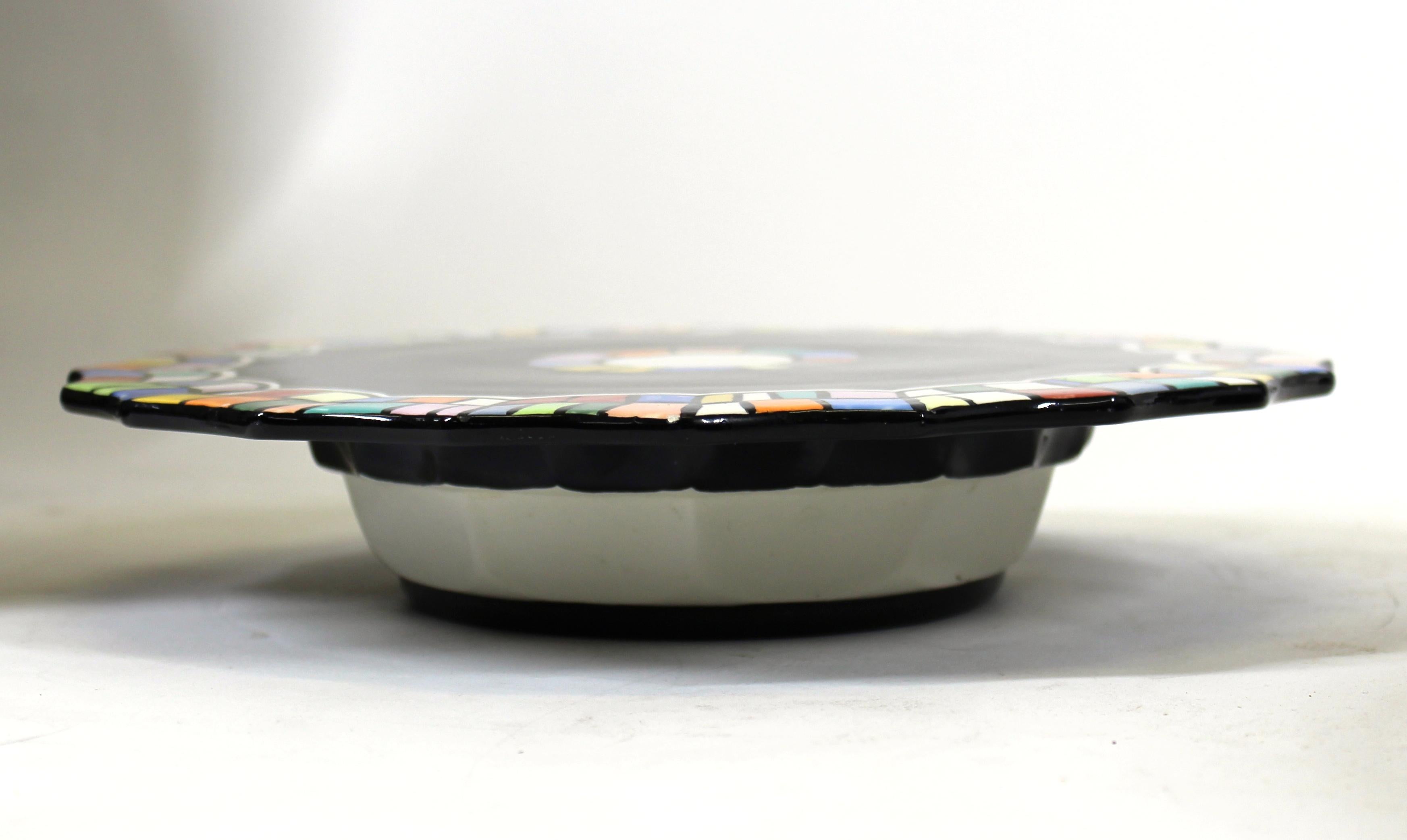 Judy Henderson Post-Modern Ceramic Cake Plate 2