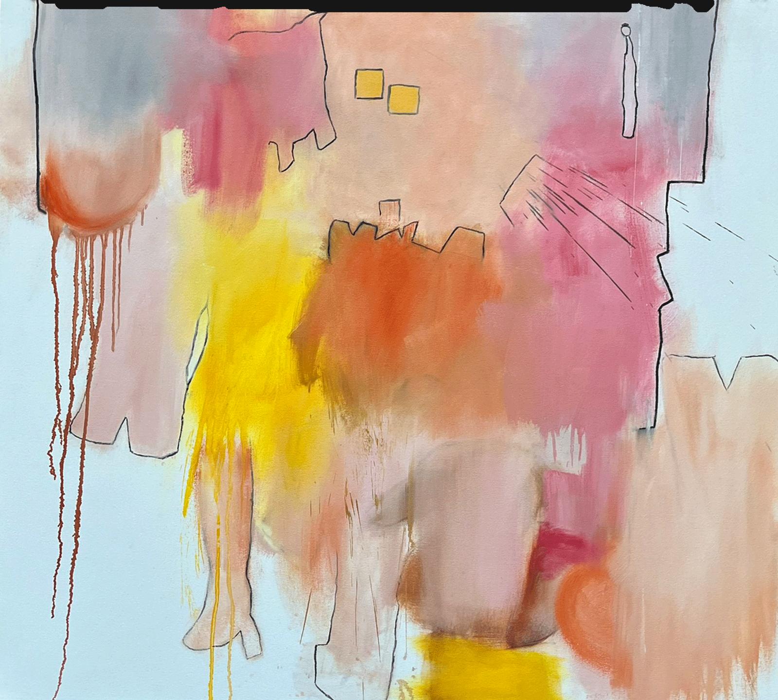 Judy Hintz Cox Abstract Painting - Angel 1, Painting, Oil on Canvas