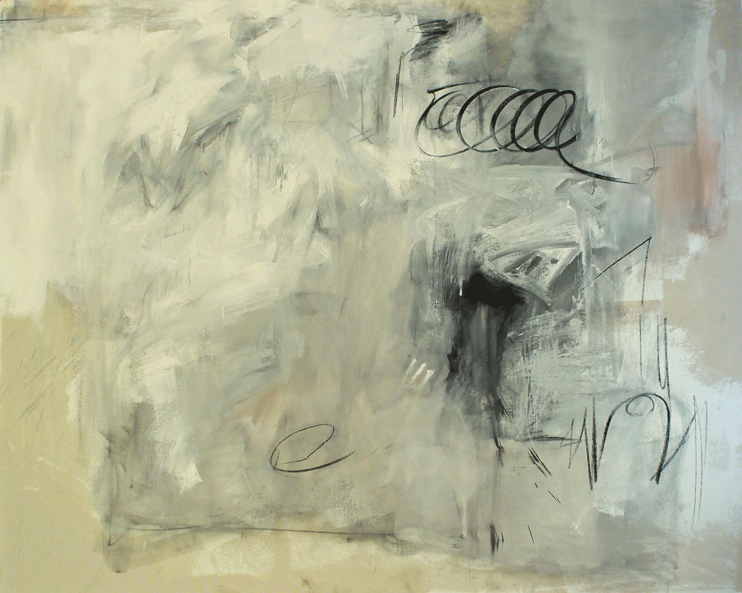 Judy Hintz Cox Abstract Painting - Angel of Emptiness, Painting, Oil on Canvas