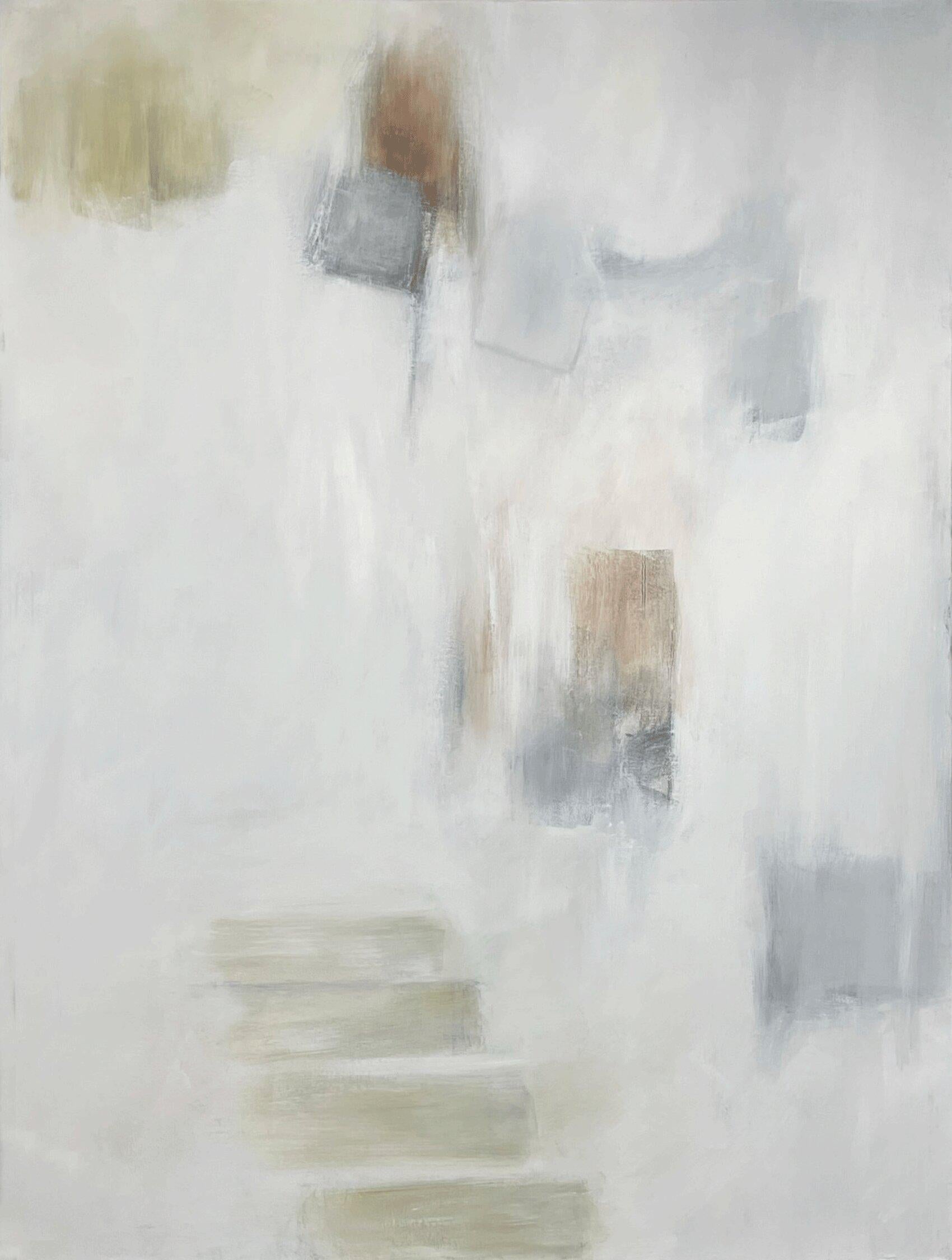 Judy Hintz Cox Abstract Painting - Delicate Silence, Painting, Oil on Canvas