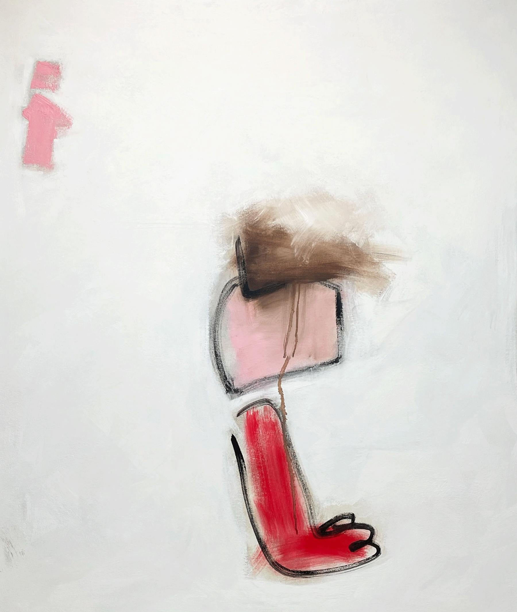 Abstract Painting Judy Hintz Cox - Cheveux, peinture, huile sur toile