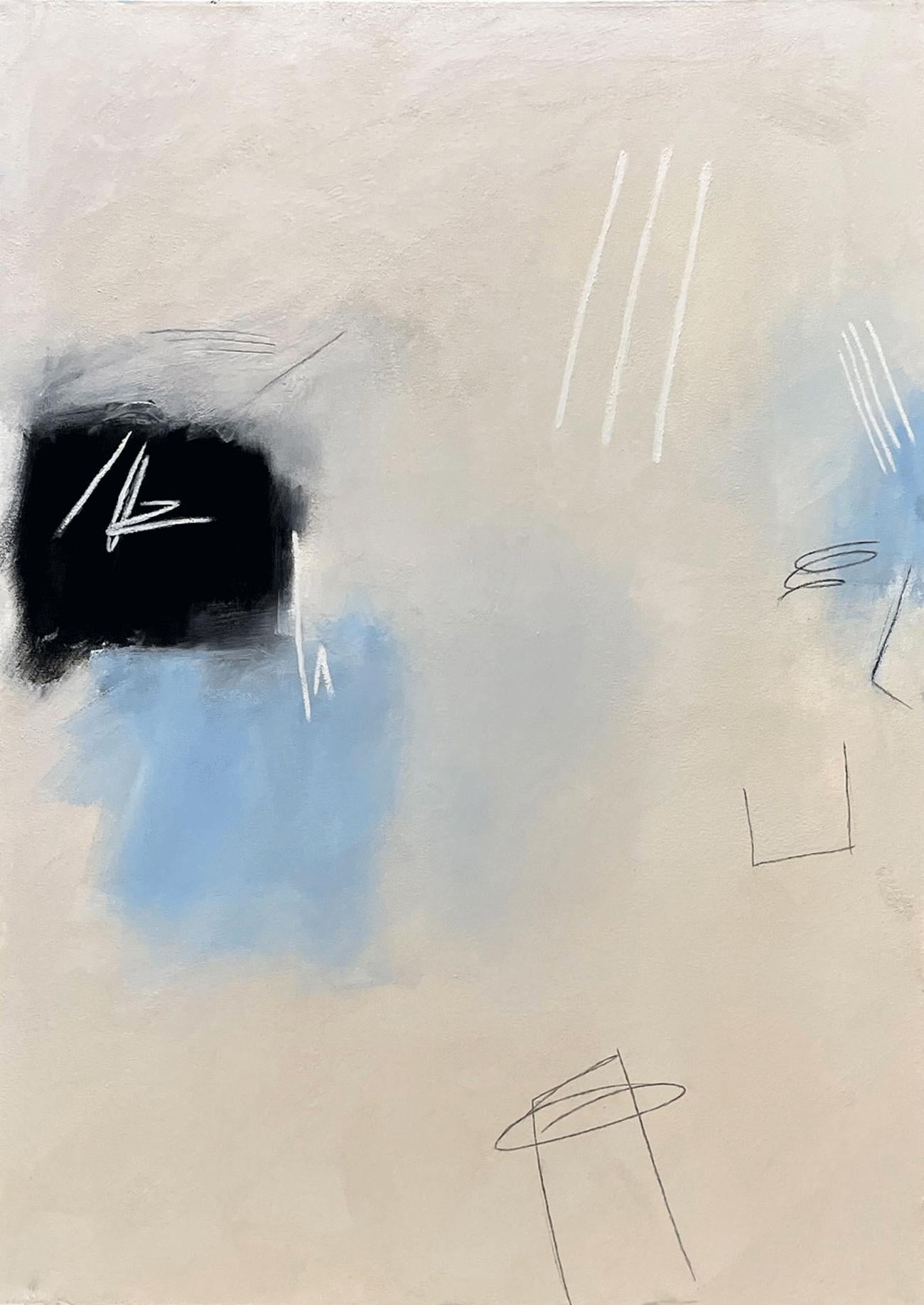Judy Hintz Cox Abstract Painting – Let It Rain, Gemälde, Öl auf Leinwand