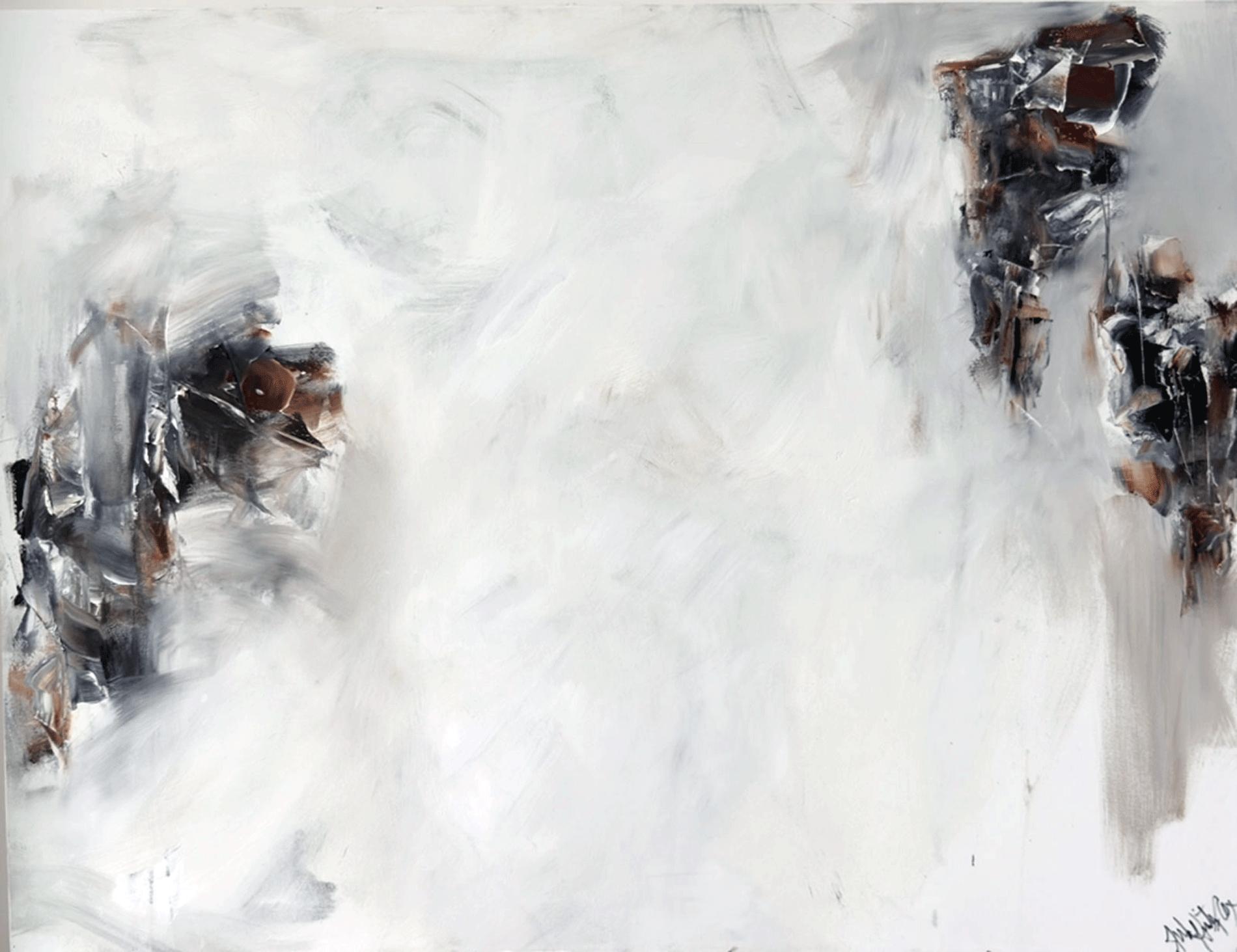 Abstract Painting Judy Hintz Cox - Action juste, peinture, huile sur toile