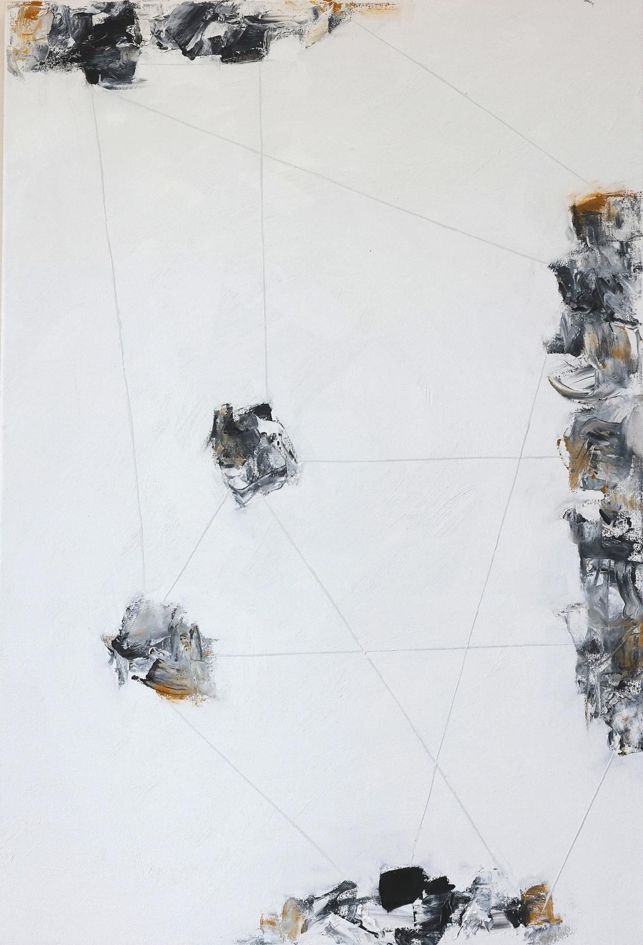 Judy Hintz Cox Abstract Painting - Right Understanding, Painting, Oil on Canvas