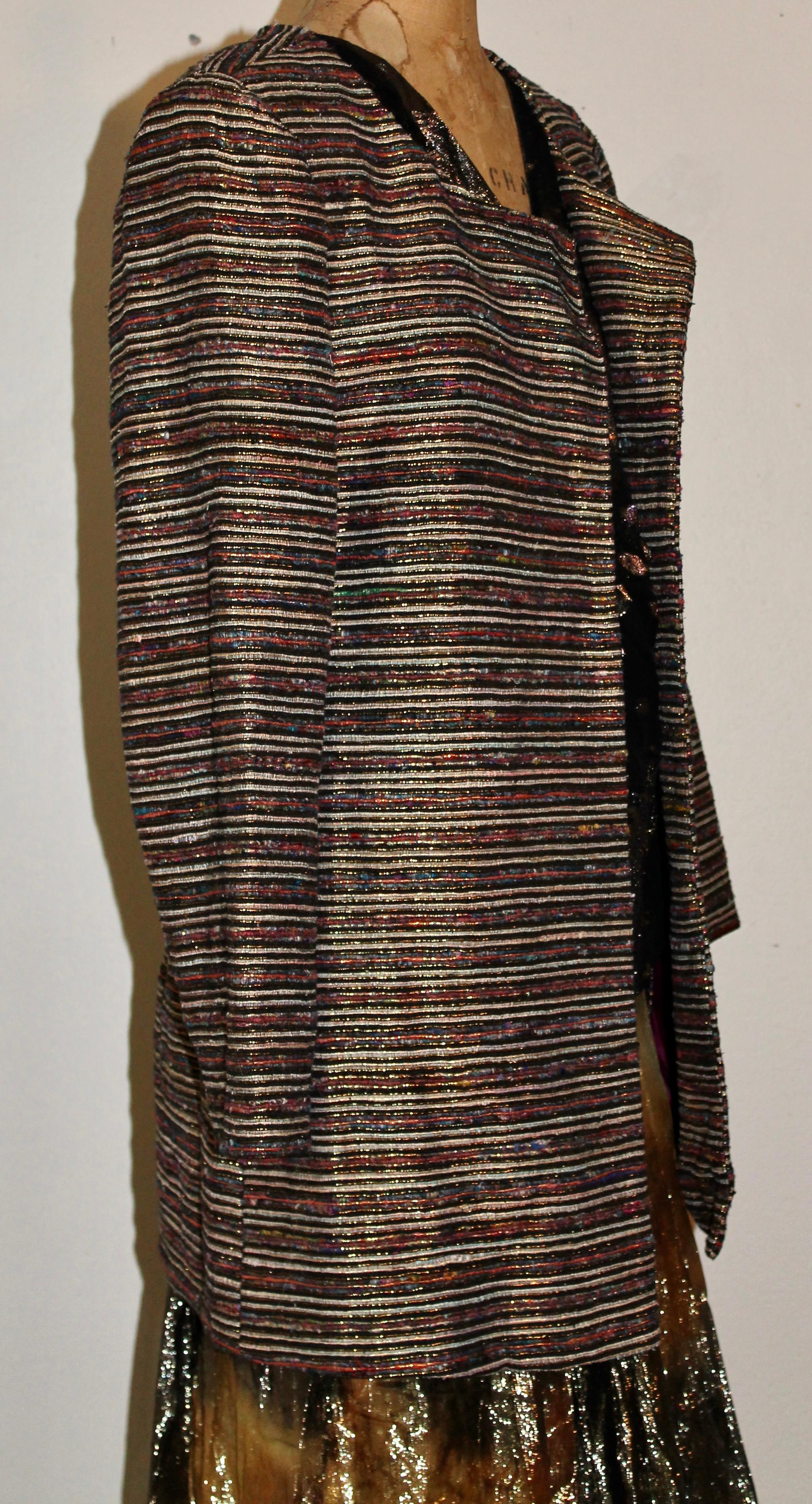 Conjunto cojo de alta costura de los años 70 Judy Hornby en venta 5
