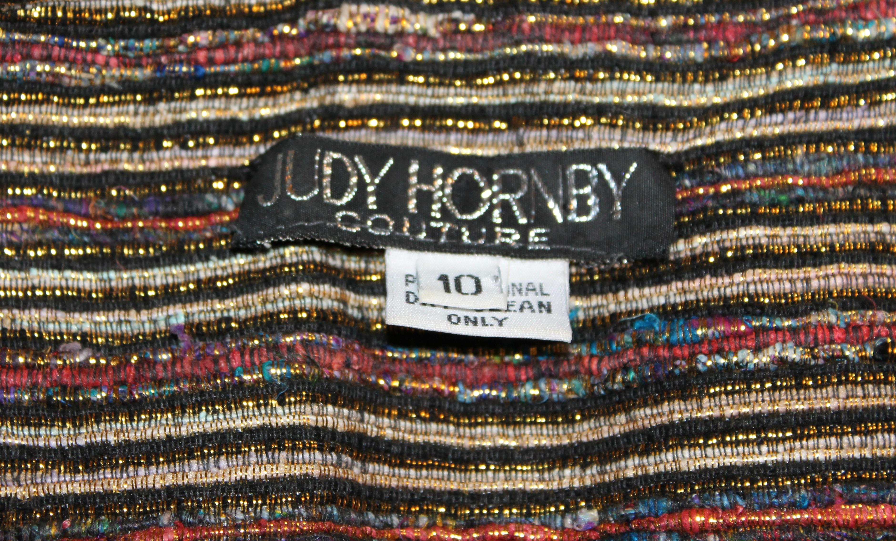Conjunto cojo de alta costura de los años 70 Judy Hornby en venta 13