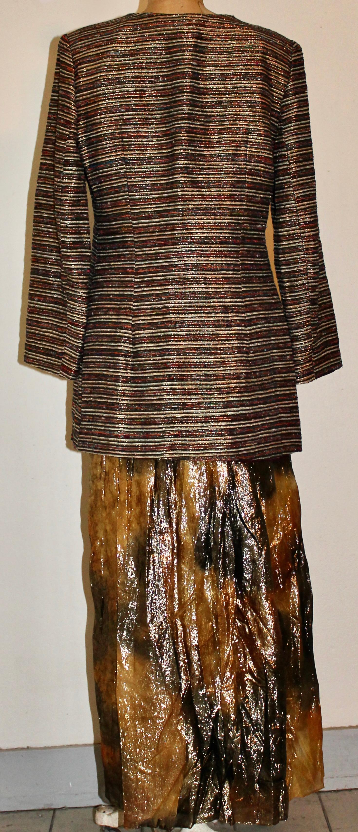 Conjunto cojo de alta costura de los años 70 Judy Hornby en Bueno estado para la venta en Sharon, CT