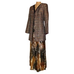 Judy Hornby - Ensemble couture lamé des années 1970