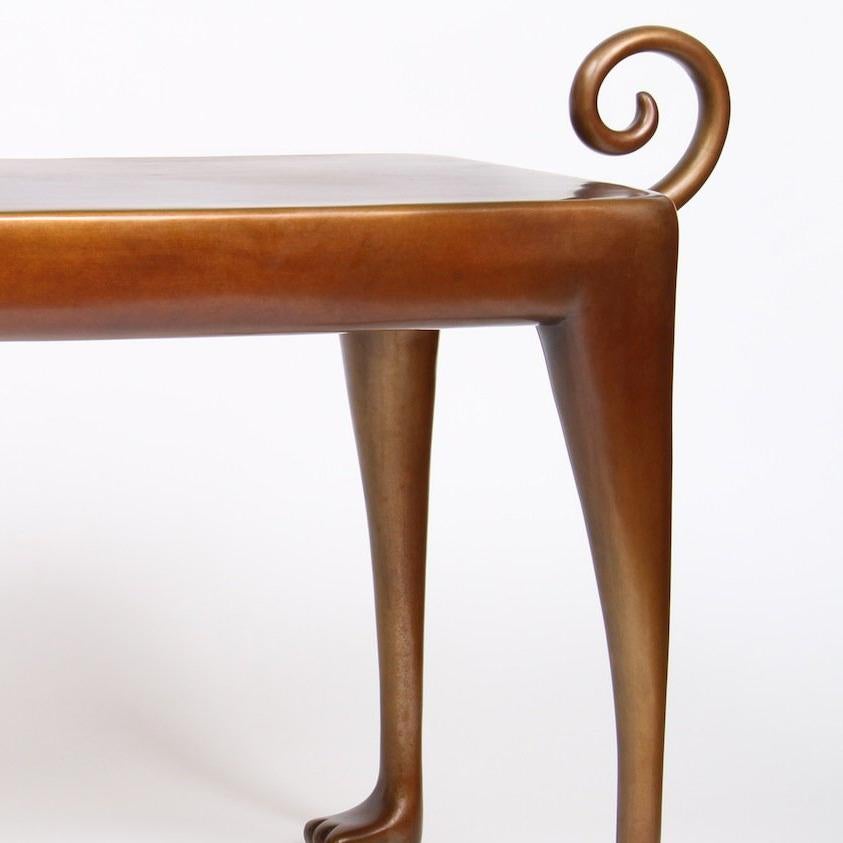 Beagle Side Table - Contemporary Sculpture by Judy Kensley McKie