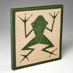 Frog Hand Carved to hand on Wall