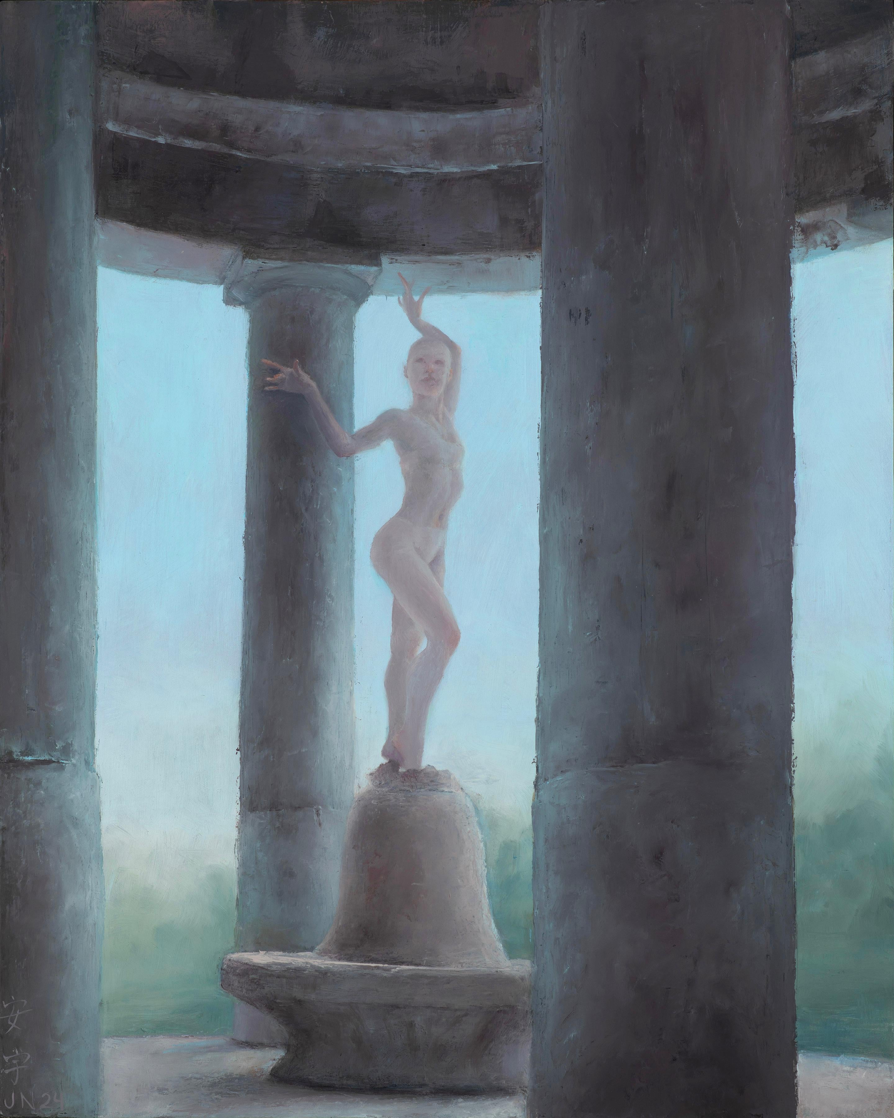 Figurative Painting di Judy Nimtz - À Gloriette du Lac