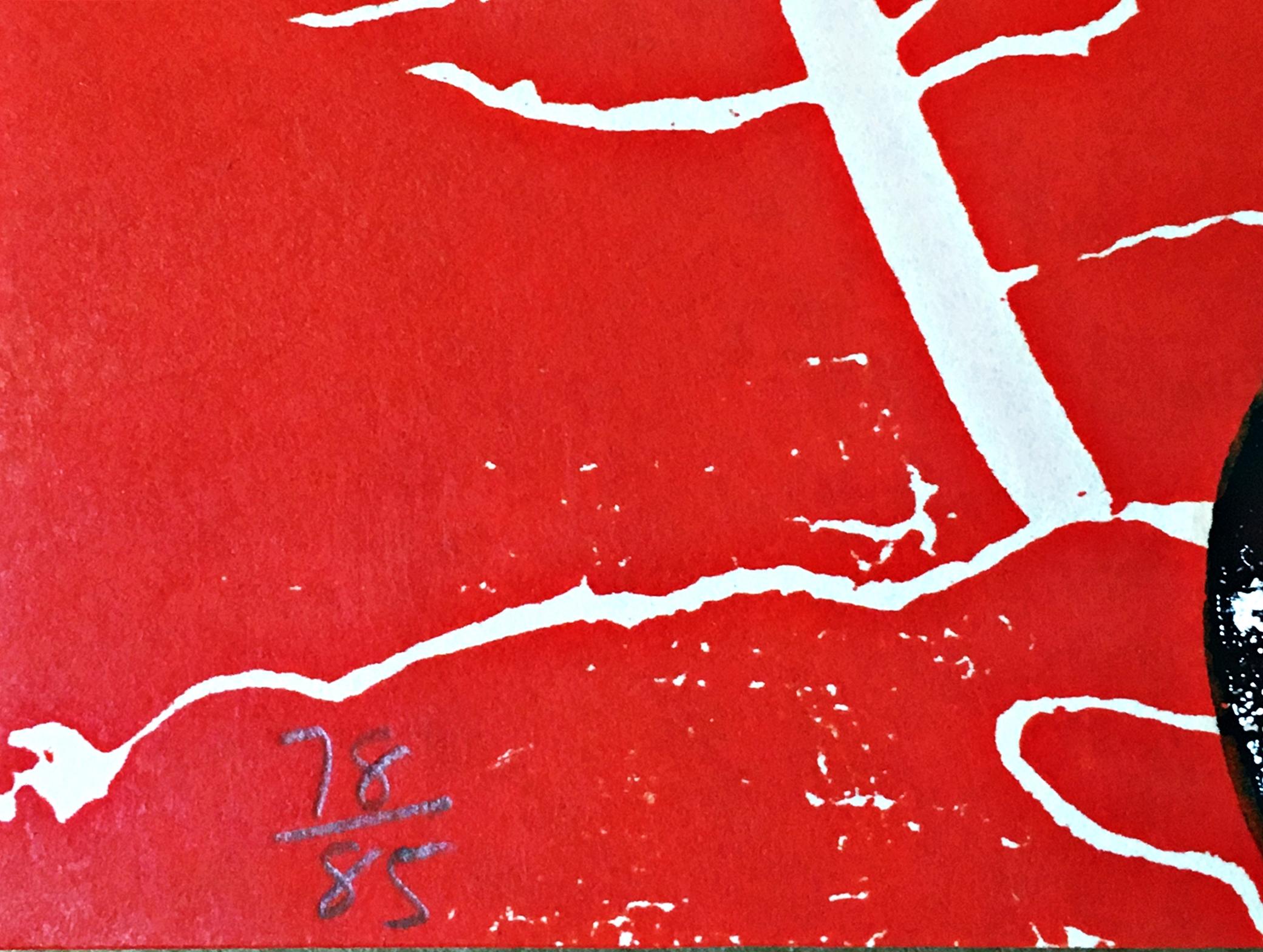 Judy Pfaff
Kürbis, 1985
Holzschnitt auf Velin
Signiert, nummeriert 78/85, datiert und betitelt auf der Vorderseite mit Blindstempeln des Künstlers und des Verlags.
21 3/4 × 29 3/4 Zoll
Herausgeber
Center for Editions, SUNY Purchase, mit