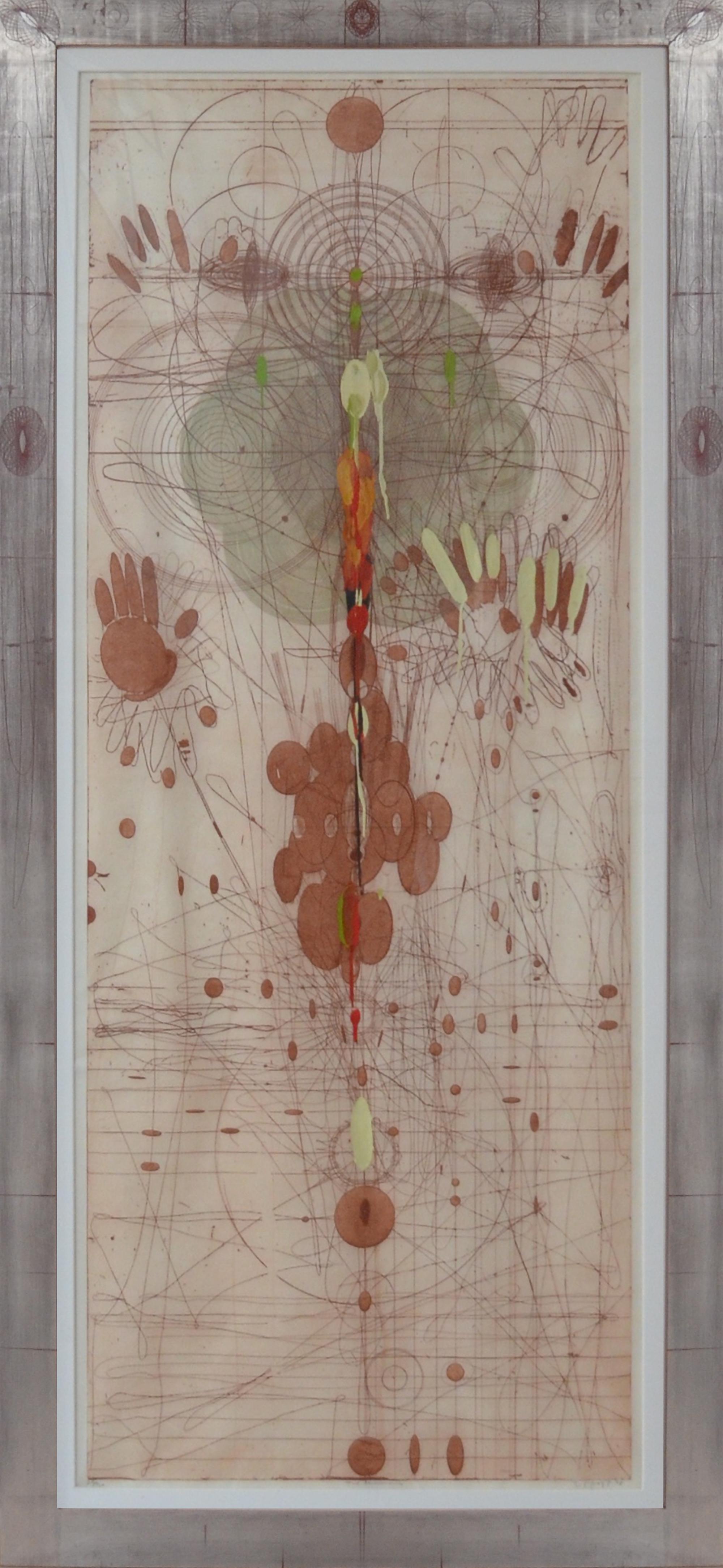 Judy Pfaff Abstract Print – The Mirror