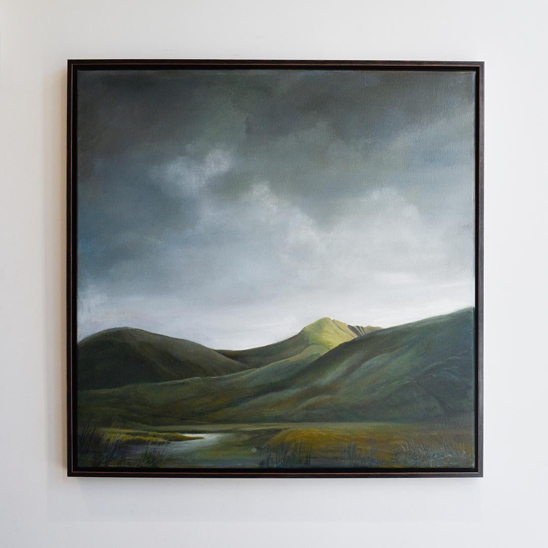 Écosse (peinture à l'huile de paysage romain des Rolling Scottish Highlands) - Contemporain Painting par Judy Reynolds