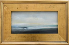 Upper Hudson (En Plein Air Landscape Painting on Canvas in a Gold Frame)