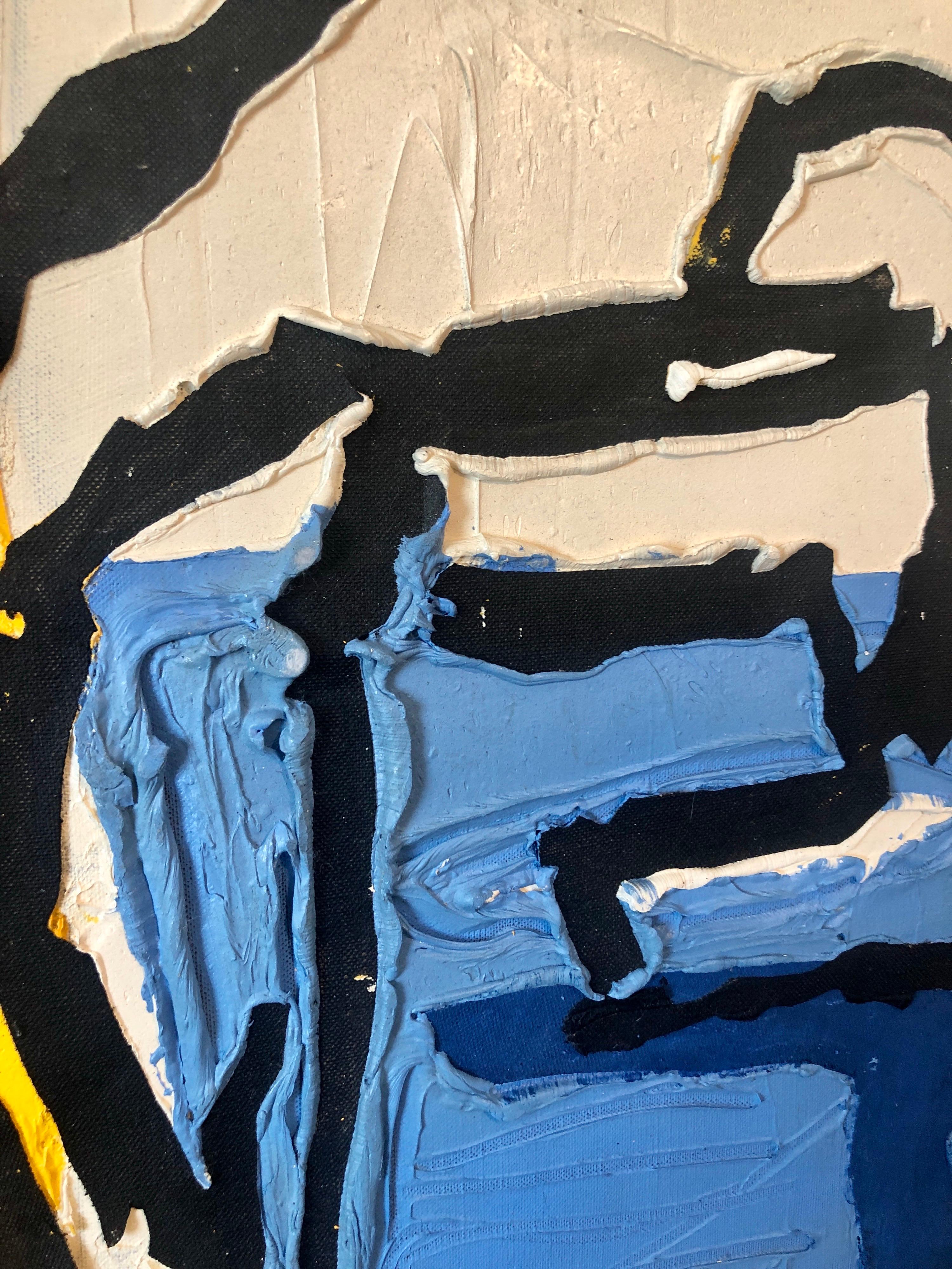 Judy Rifka, Pittura ad olio espressionista astratta Costruzione 3D a tecnica mista in vendita 10