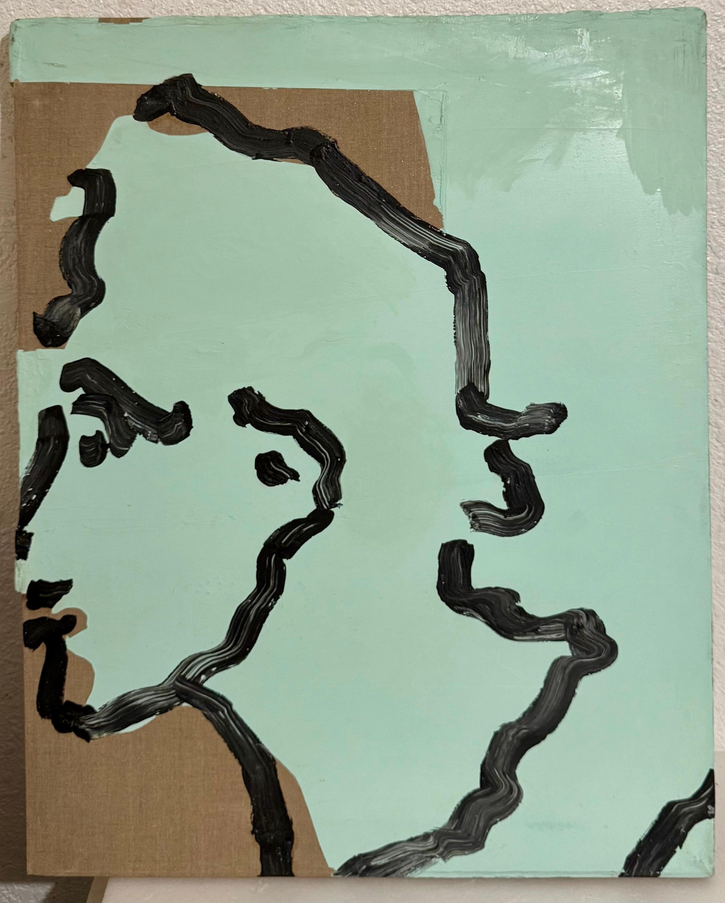 Judy Rifka Abstrakter Expressionist Pop Art Porträt Ölgemälde Brooke Alexander im Angebot 7