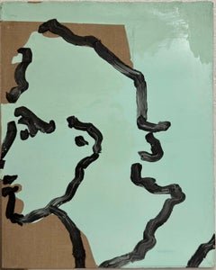 Judy Rifka Abstrakter Expressionist Pop Art Porträt Ölgemälde Brooke Alexander