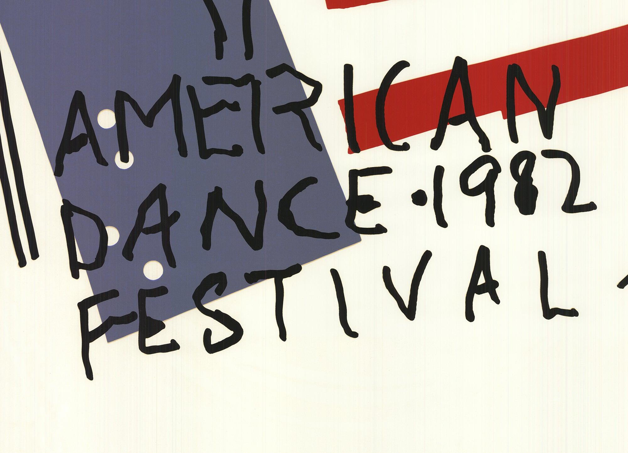 1982 Judy Rifka 'American Dance Festival 1982' Contemporary Black, White  1