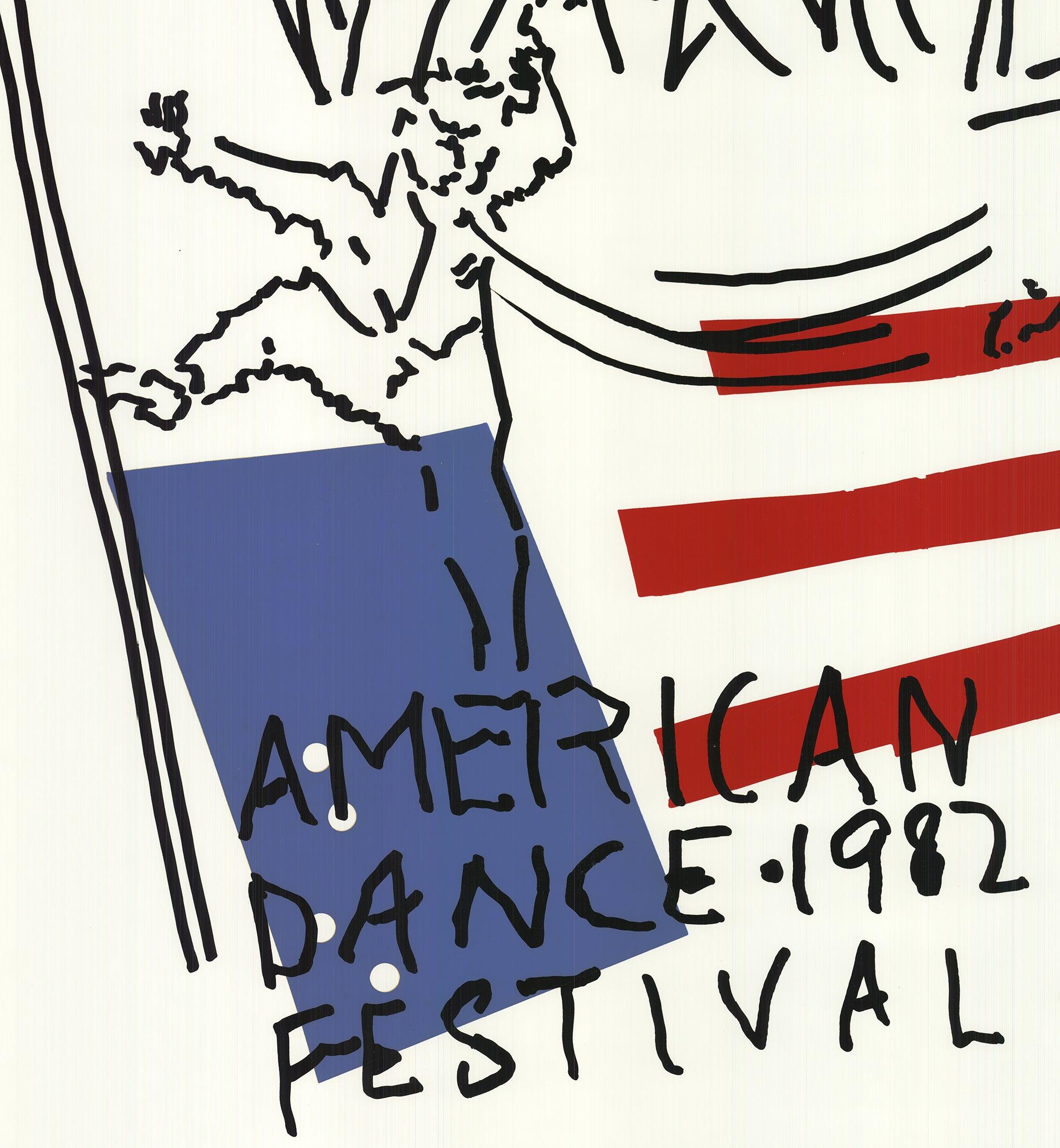 1982 Judy Rifka 'American Dance Festival 1982' Contemporary White, Black  1