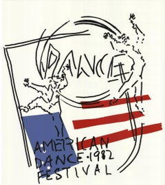 1982 Judy Rifka 'American Dance Festival 1982' Contemporary White,Black 
