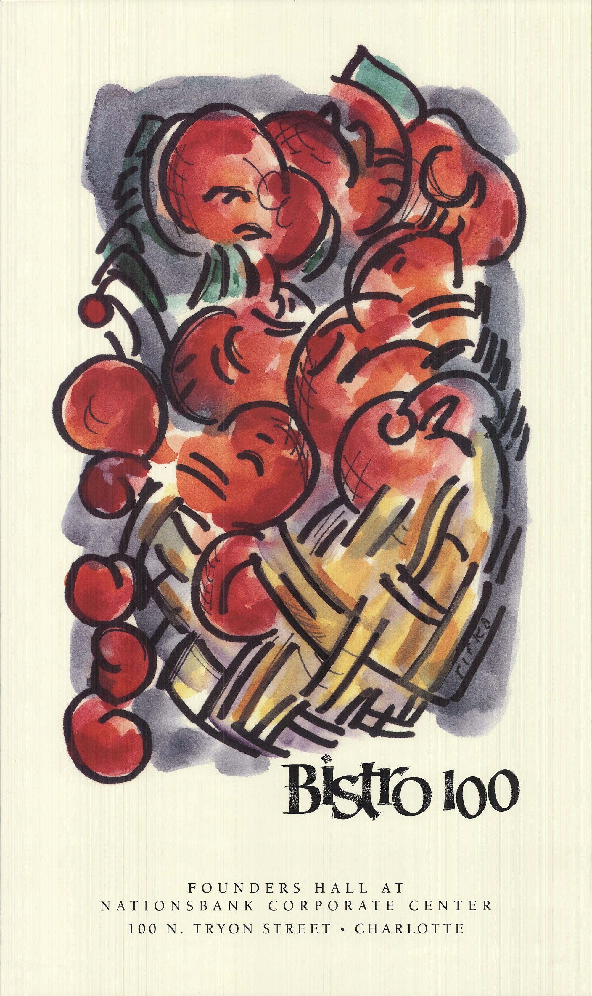 Judy Rifka Bistro 100 - Lithographie vintage