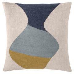 Judy Ross Textiles Totem-Kissen, handbestickt mit Kettenstickerei, 18 Zoll