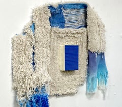 Textile Wandkunst: Waiting for Godol'