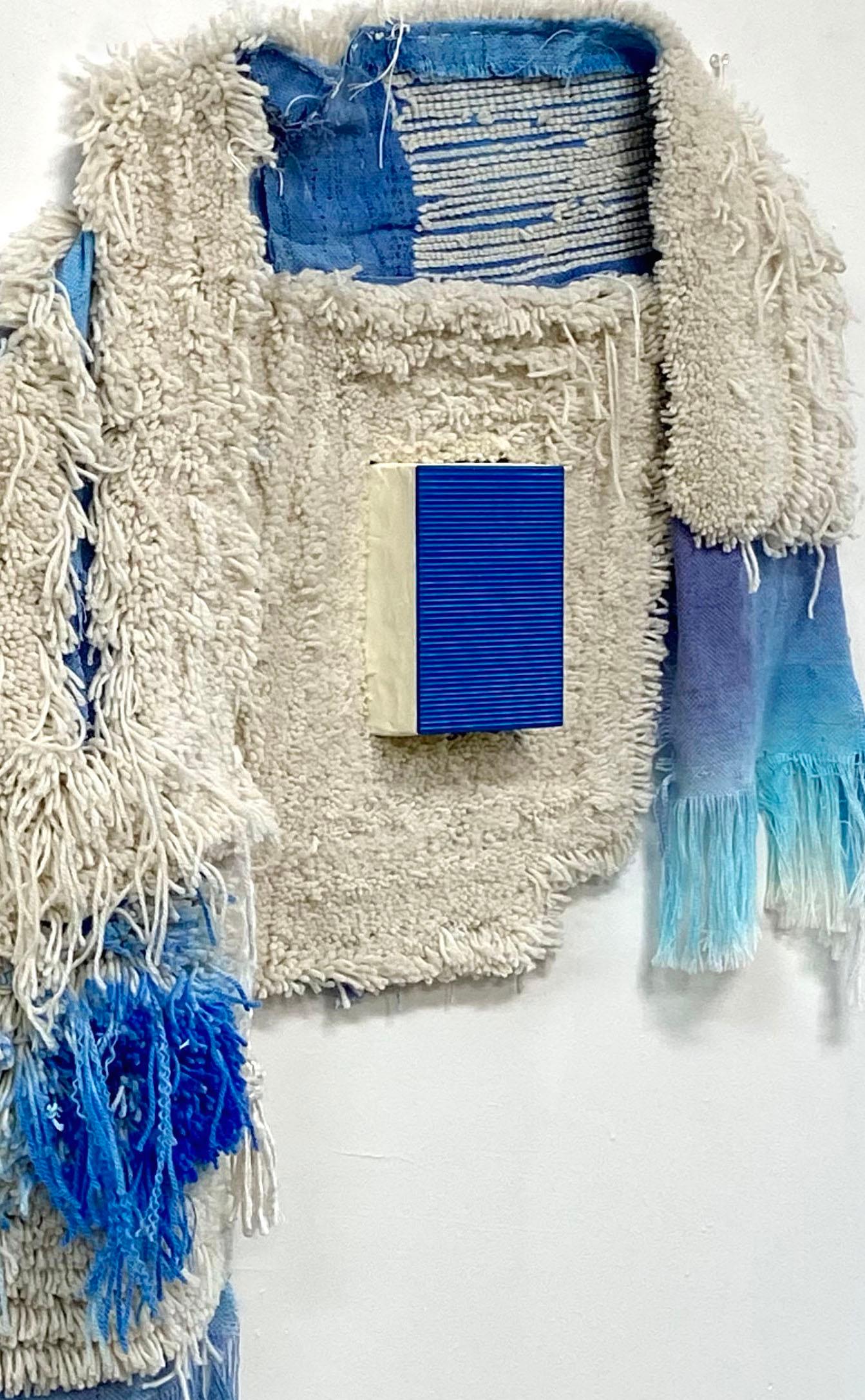 This piece is from a new body of work called 'Vital Signs’ which will premiere at Ivy Brown Gallery in NYC and springs from the domain of hospitals and illness through combinations of hand-woven and tufted textiles and minimalist box-like objects
