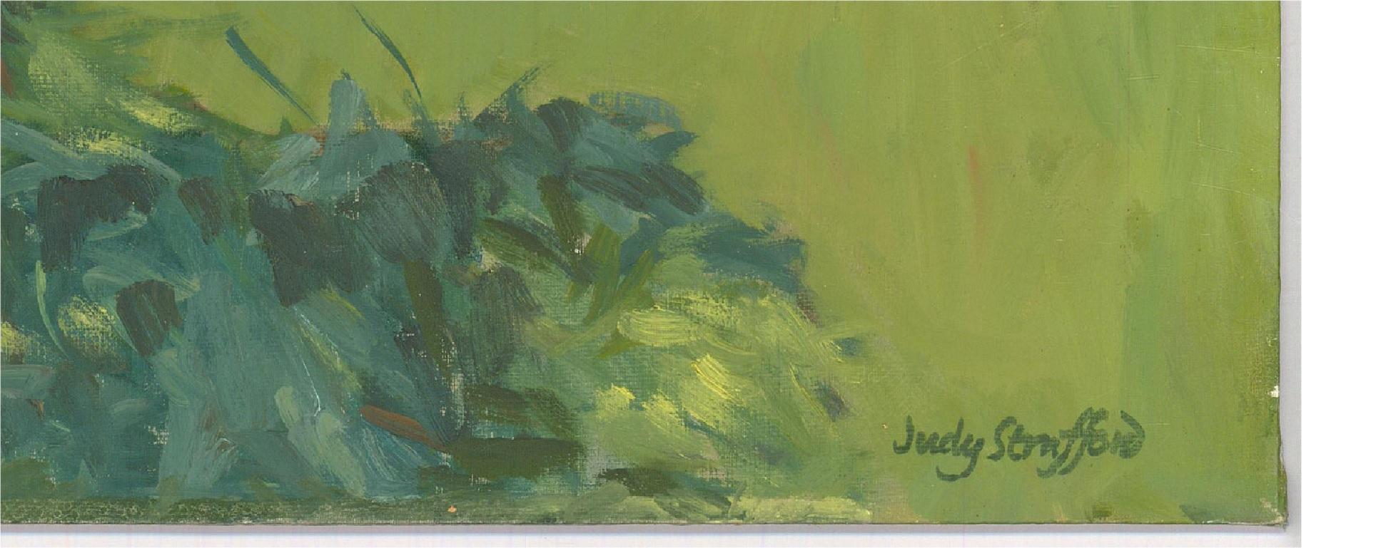 Judy Strafford - 20th Century Oil, Summer Garden For Sale 1