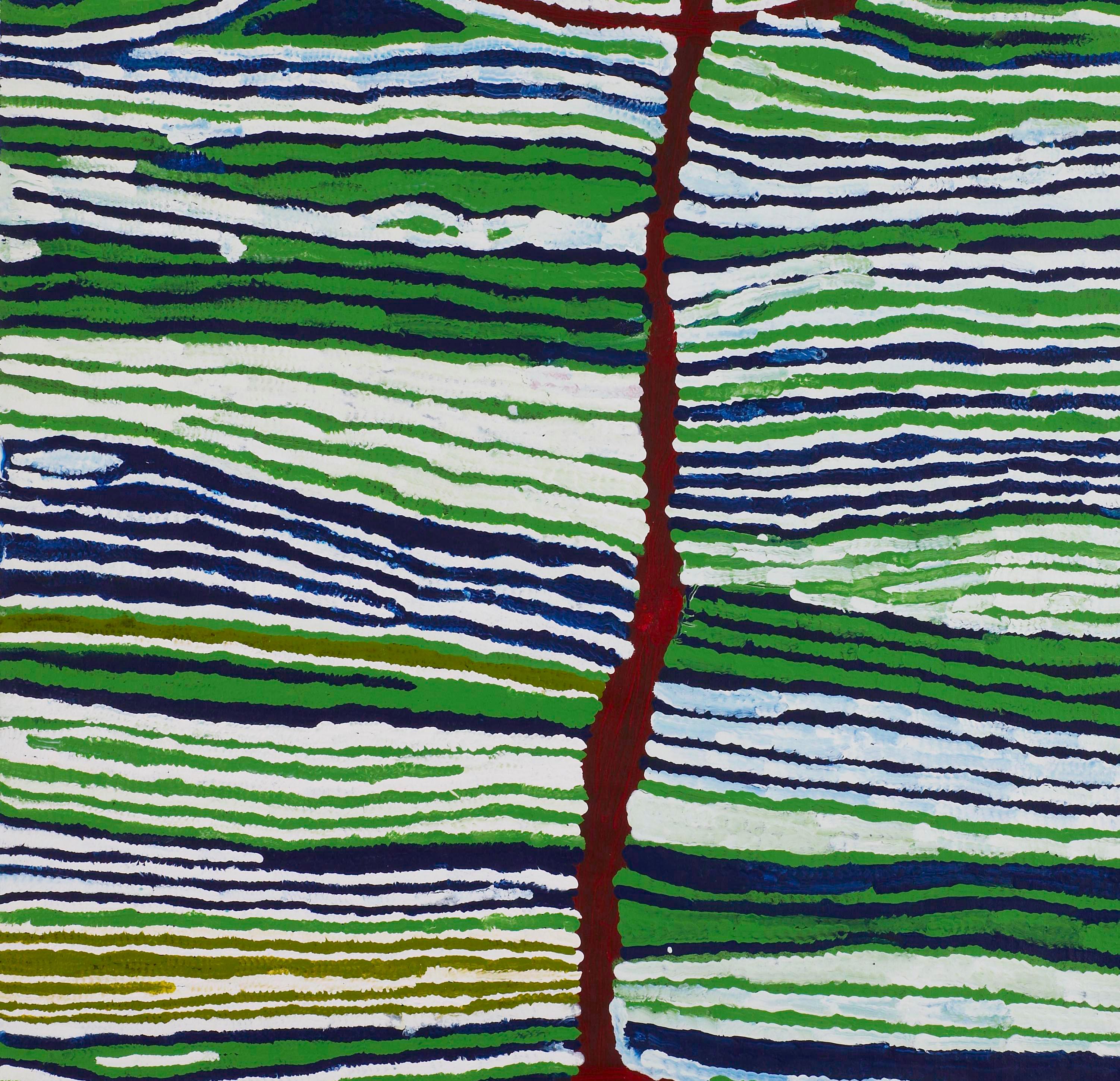 Acconciatura - Landscape Painting Nero di Judy Watson Napangardi