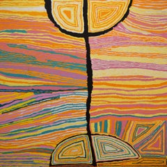 Mina Mina Peinture abstraite, style Dot Dot Dot, 122x122 cm