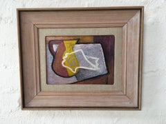 Jug and Shell Still Life Oil Painting Signed Anne Montgomery