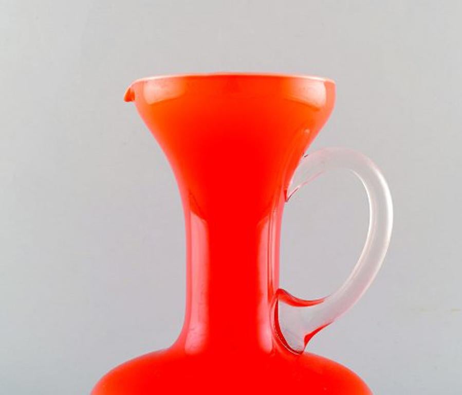 orange glass jug