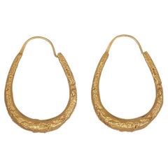 Jug Earrings  24ct gold-plated bronze and the ear pin made of silver 