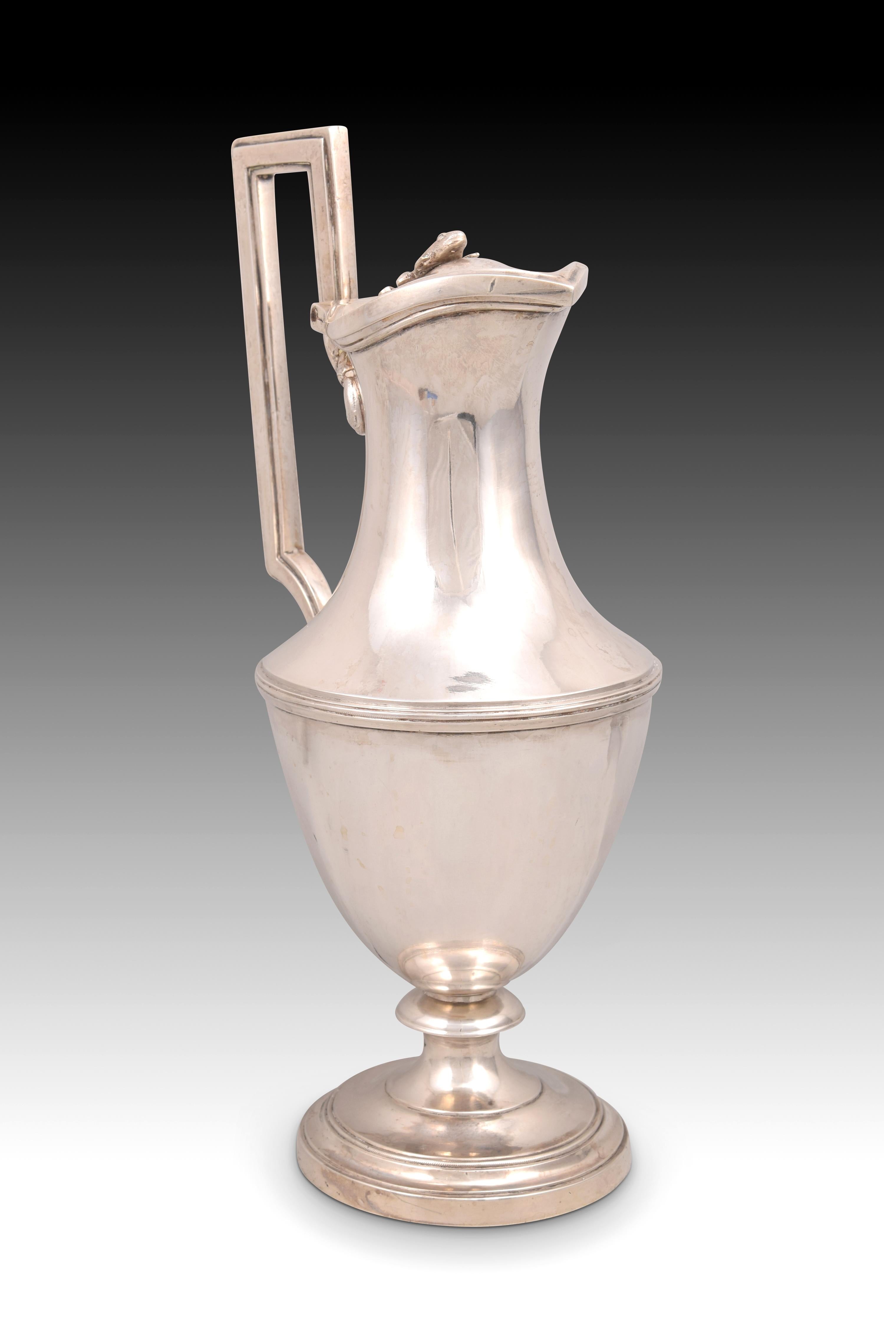 Neoclassical Jug or Jar, Silver, Madrid, Spain, 1803 For Sale