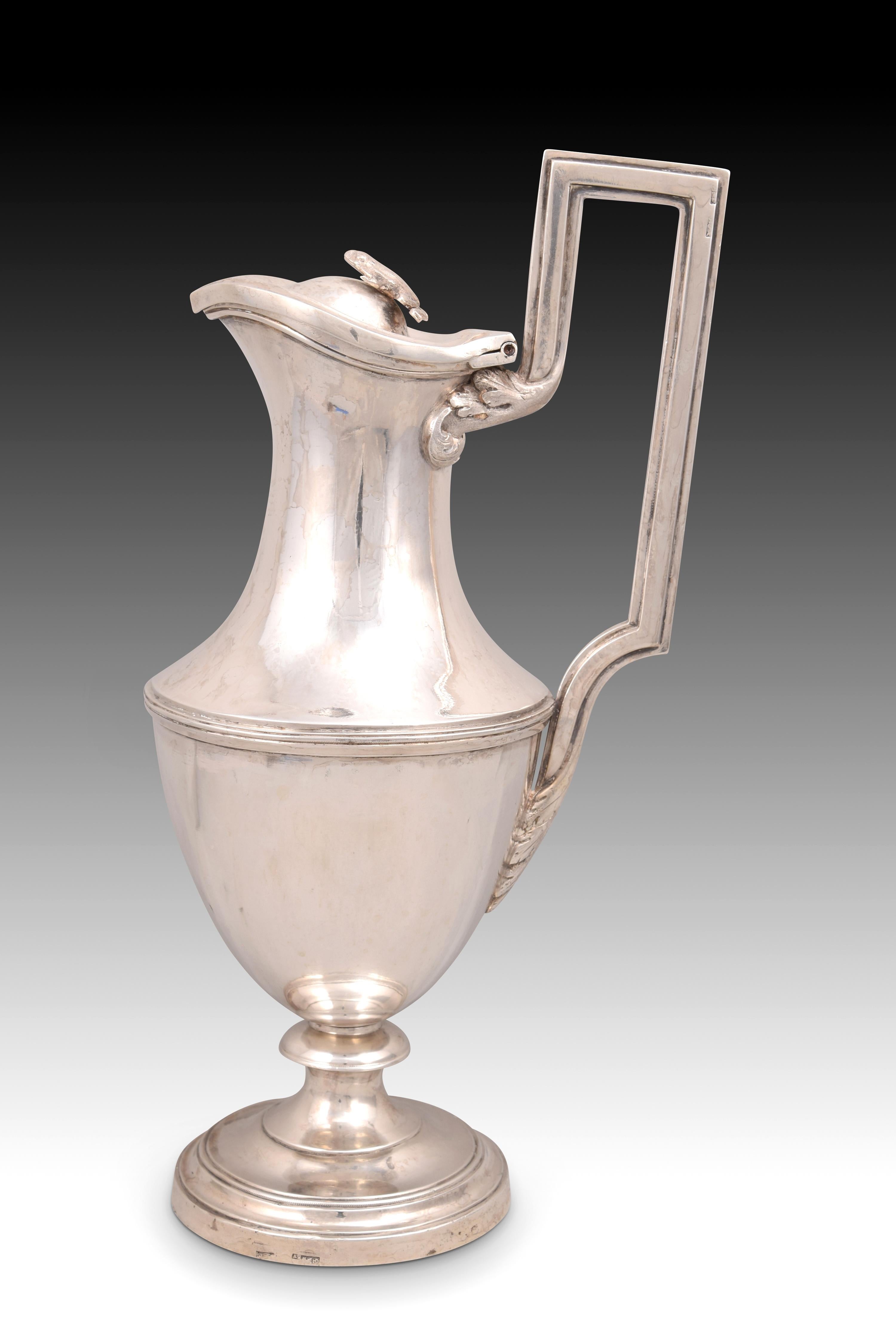 Spanish Jug or Jar, Silver, Madrid, Spain, 1803 For Sale